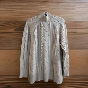 Philosophy Cable Knit Mock Neck Tunic Sweater